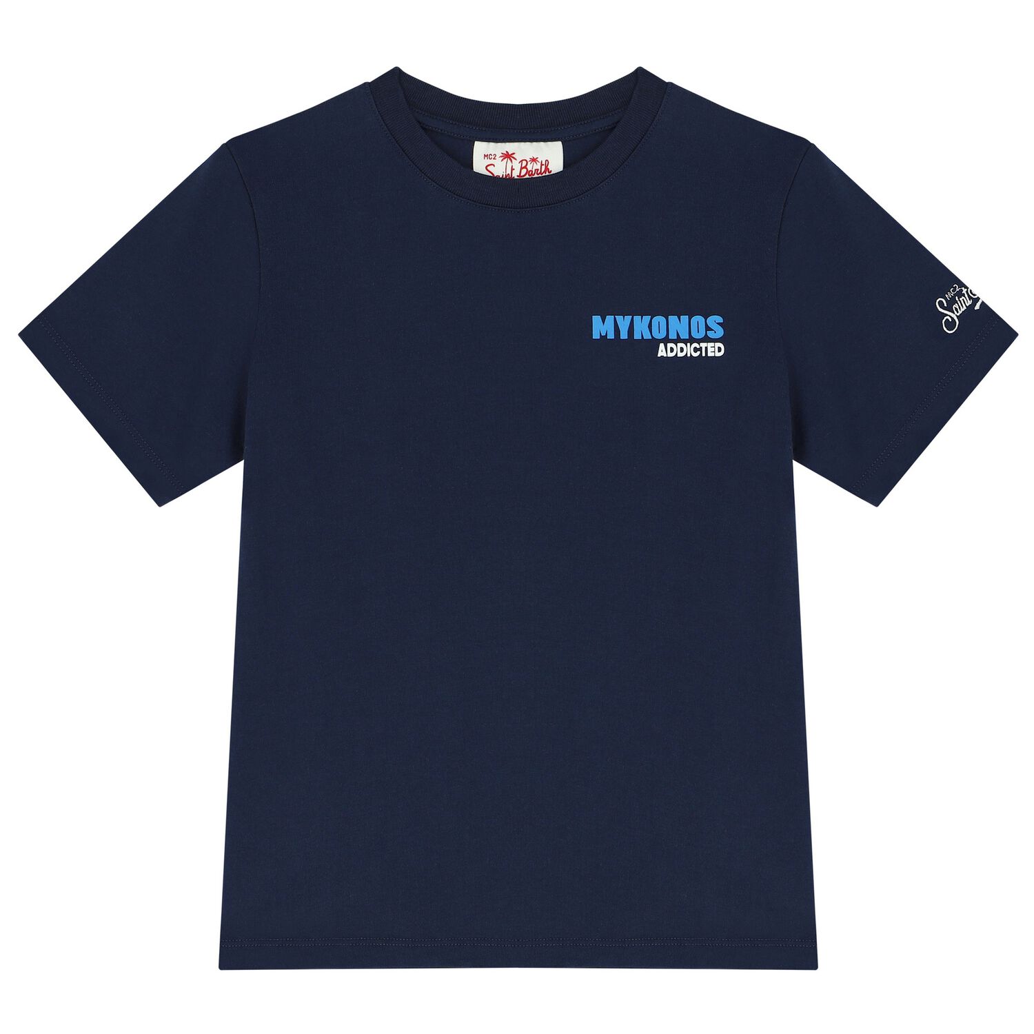 Boys Navy Mykonos T-Shirt, 1, hi-res