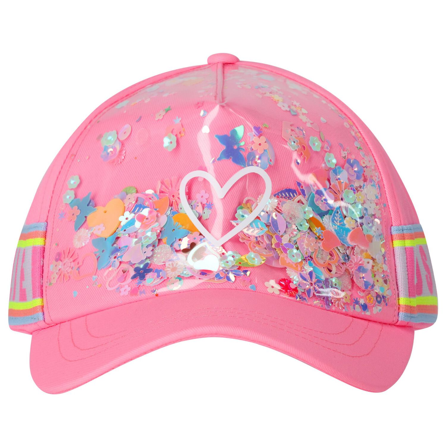 Girls Pink Logo Cap, 1, hi-res