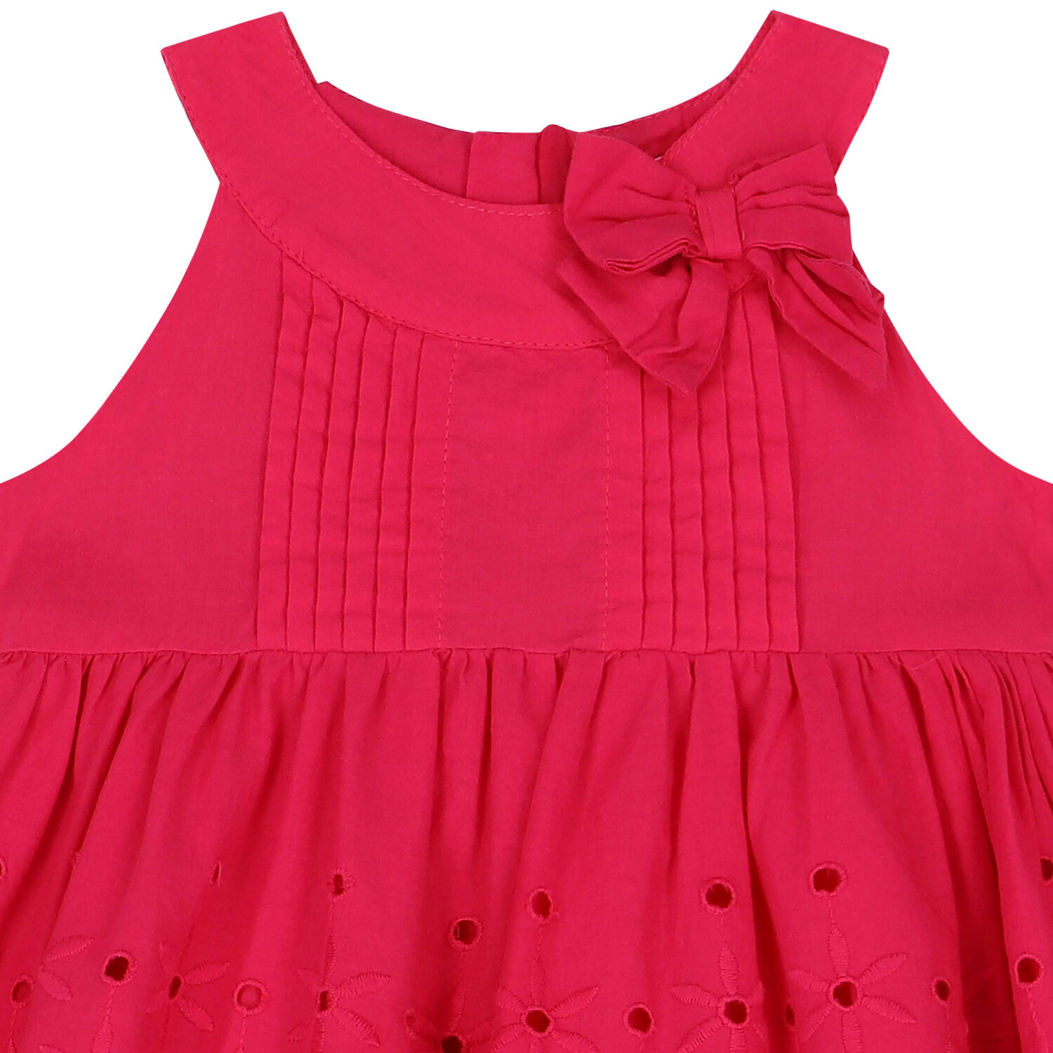 Younger Girls Bright Pink Dress, 1, hi-res