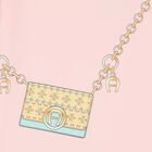 Girls Pink Logo Bag T-Shirt, 1, hi-res