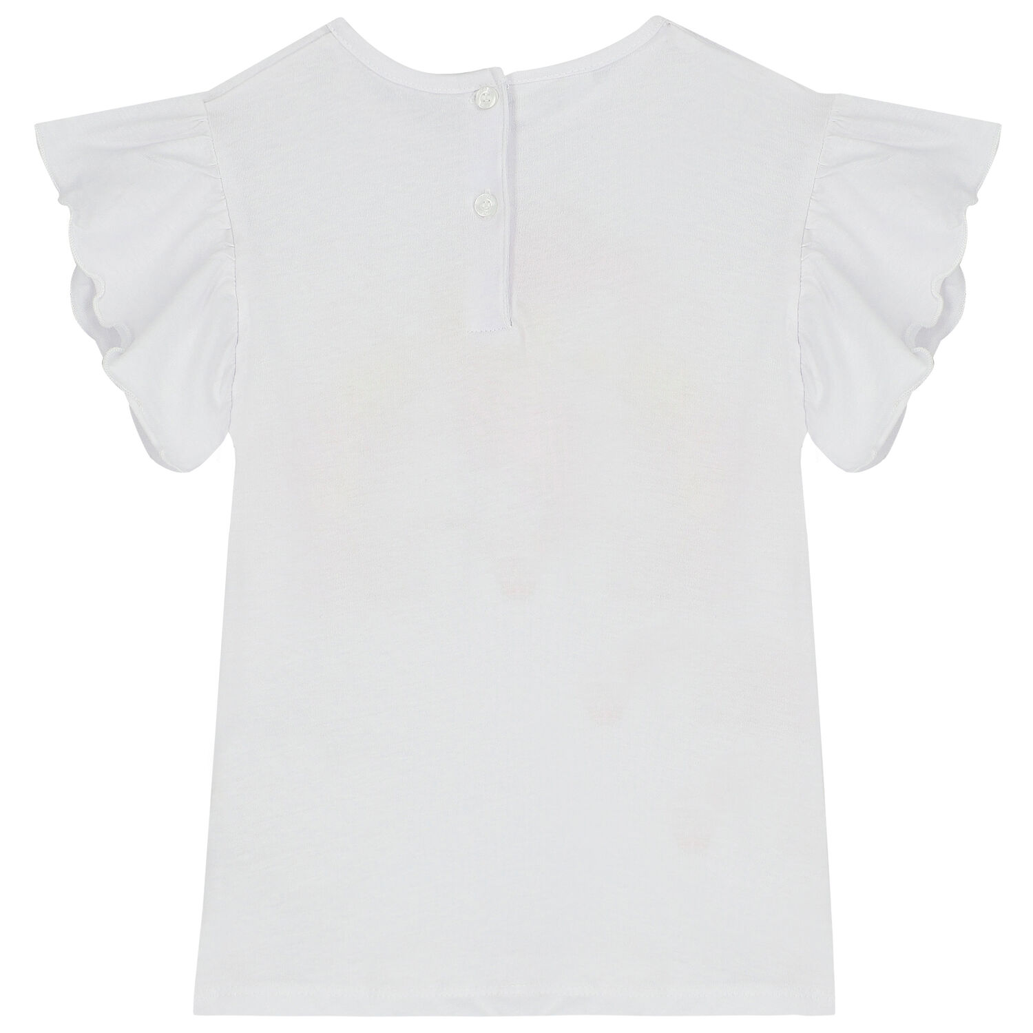 Girls White Unicorn T-Shirt, 1, hi-res