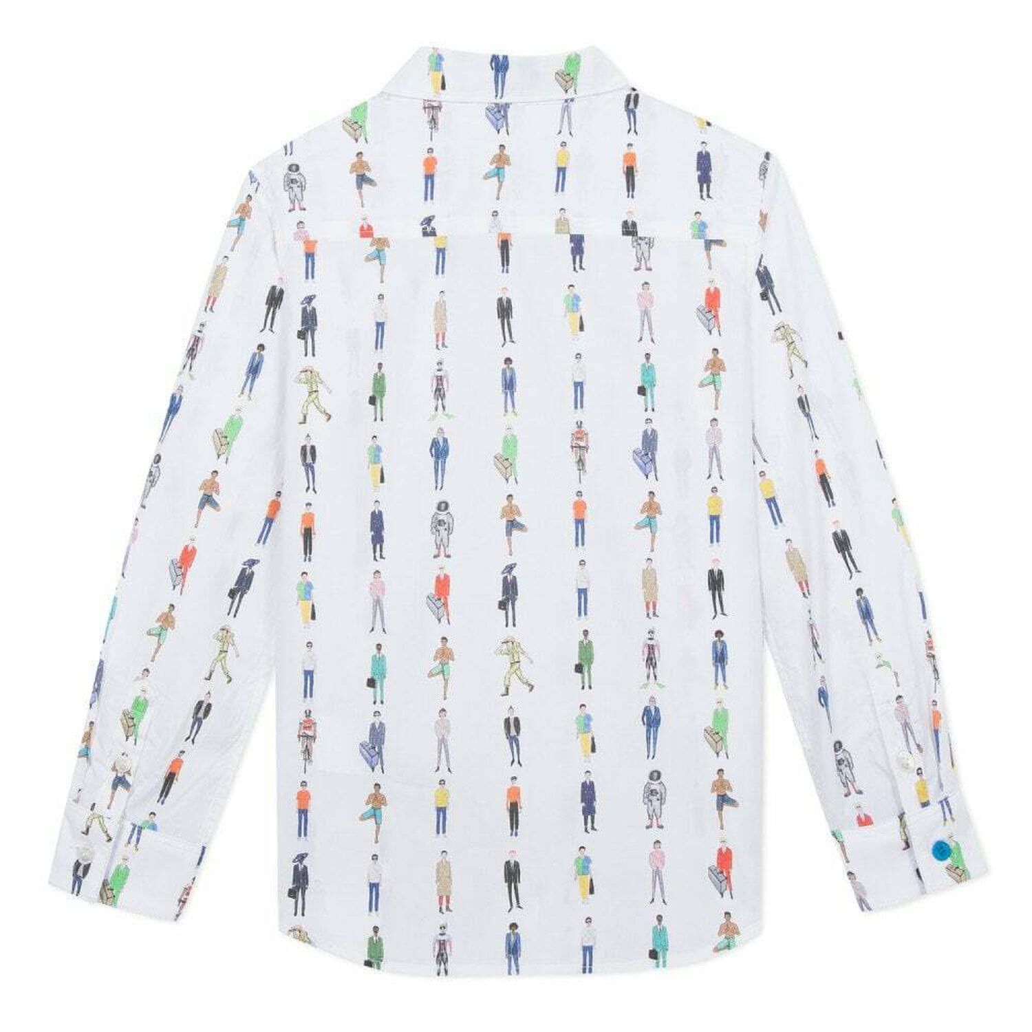 Boys White Cotton Shirt, 1, hi-res image number null