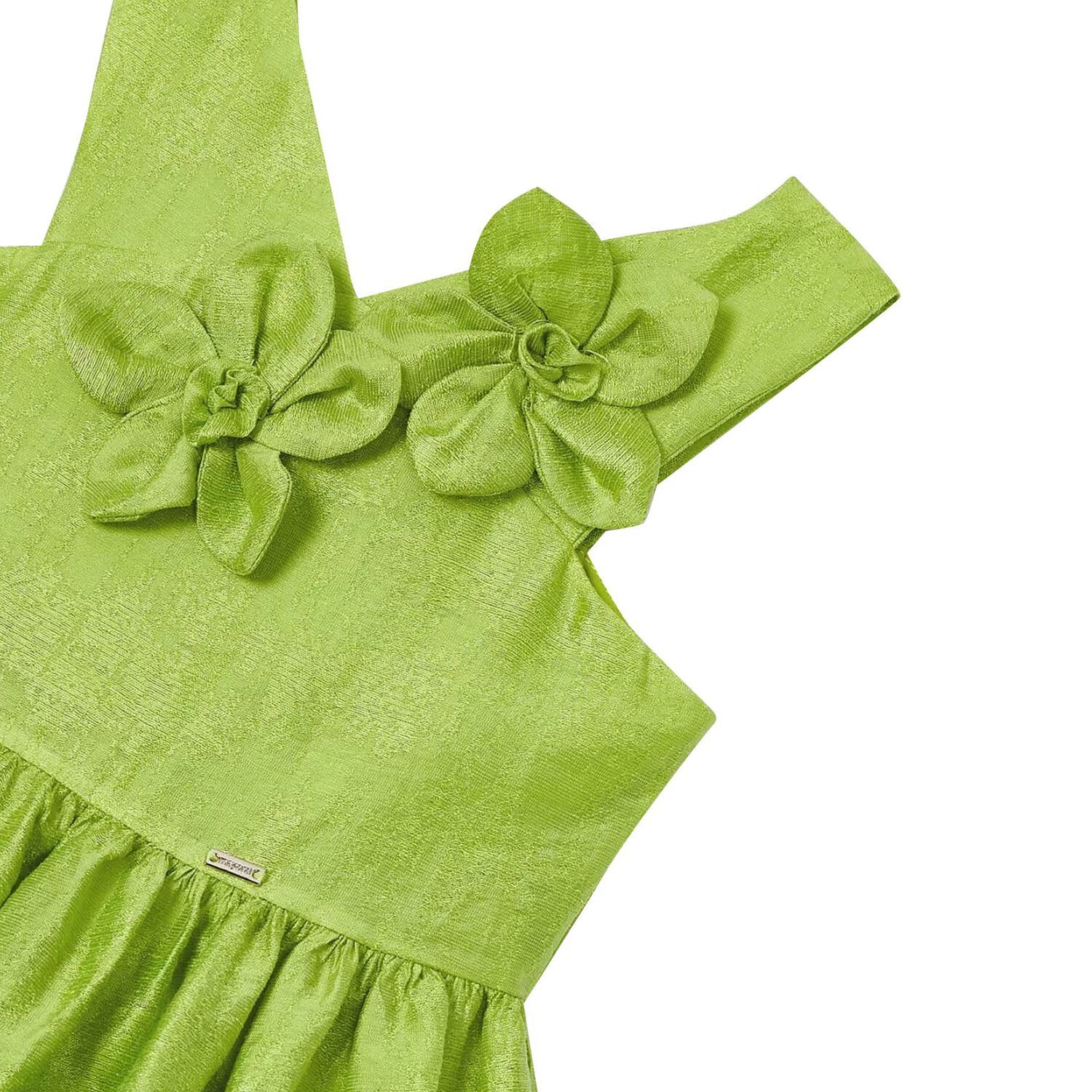 Girls Green Flower Dress, 1, hi-res image number null