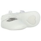 Baby Girls White Bow Pre Walker Shoes, 2, hi-res