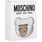 White Teddy Bear Logo Babygrow Gift Set, 1, hi-res