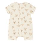 Baby Boys Beige Koala Romper, 1, hi-res