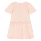 Younger Girls Pink Logo Dress, 1, hi-res