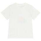 Girls White Logo & Bug T-Shirt, 1, hi-res