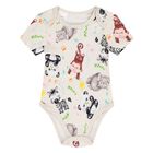 Baby Boys Beige Logo Tracksuit (3 Piece), 1, hi-res