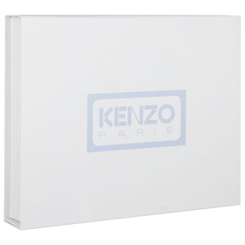 White & Navy Blue Logo Geometric Logo Babygrows ( 2-Pack )