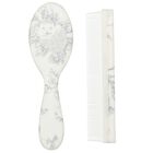 Ivory & Grey Toile de Jouy Brush & Comb Set, 2, hi-res