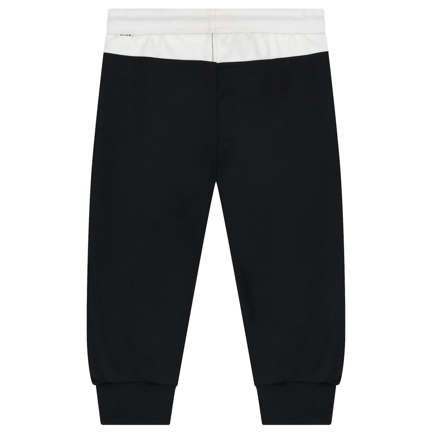 Younger Boys Black & White Logo Tracksuit, 1, hi-res