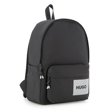 Boys Black Logo Backpack 