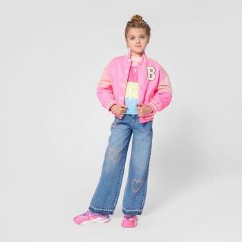 Girls Multi-Coloured Sequin Striped Jumper