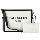 White & Black Logo Baby Changing Bag, 1, hi-res