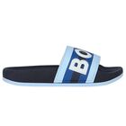 Boys Blue & Navy Blue Logo Sliders, 1, hi-res