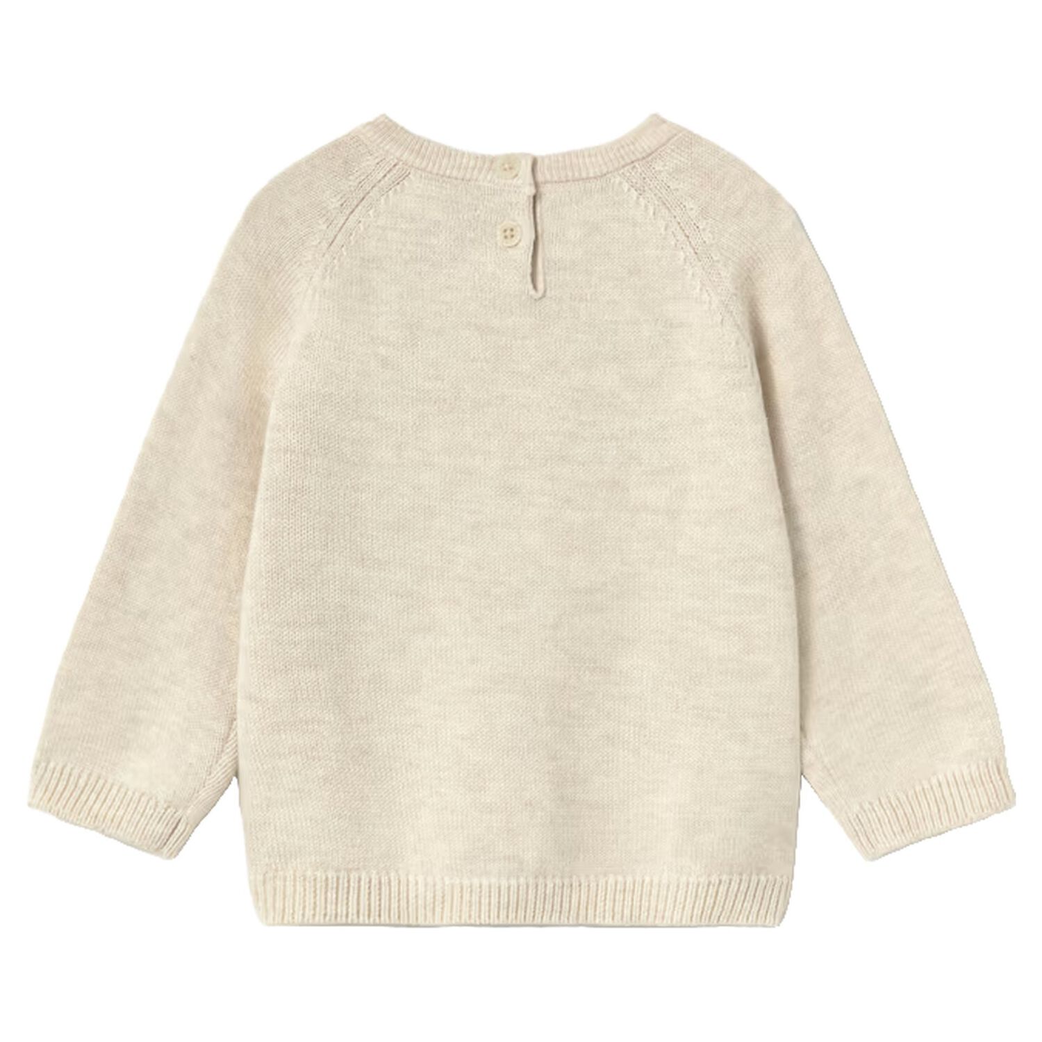 Younger Boys Ivory Knitted Jumper, 2, hi-res