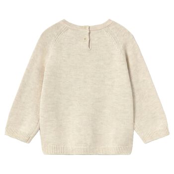 Younger Boys Ivory Knitted Jumper