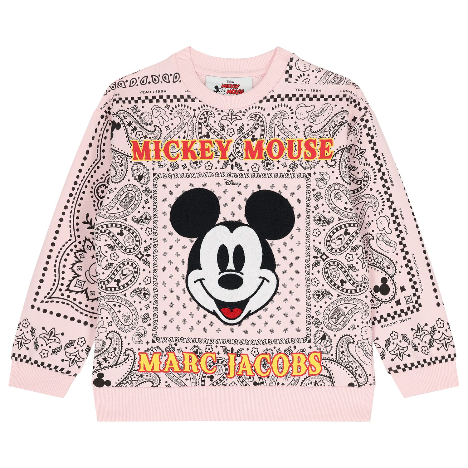 Girls Pink Disney Sweatshirt, 1, hi-res