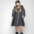 Girls Black Logo Denim Pinafore Dress, 1, hi-res