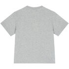 Girls Grey Teddy Logo T-Shirt, 1, hi-res
