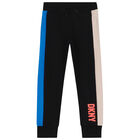 Boys Black & Blue Logo Jogger, 1, hi-res