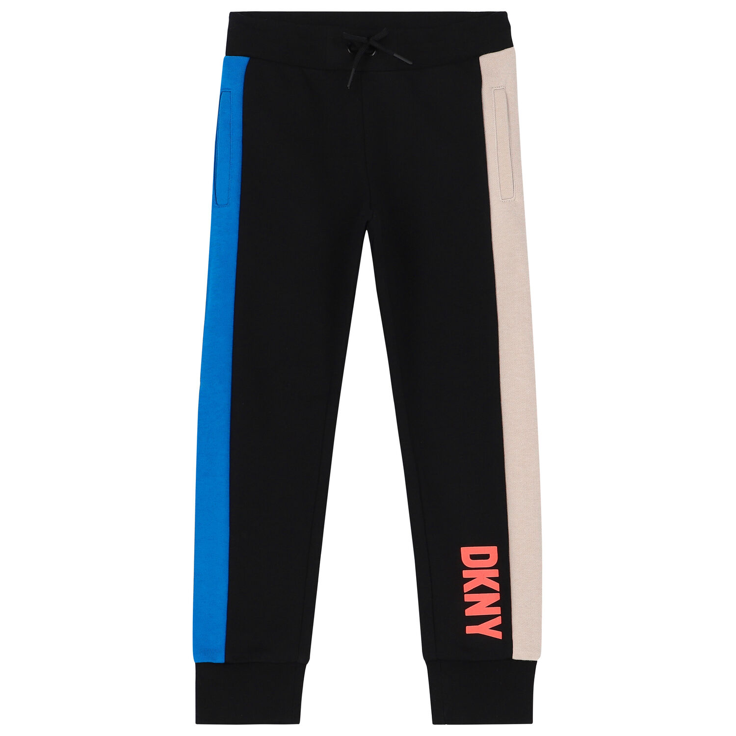 Boys Black & Blue Logo Jogger, 1, hi-res