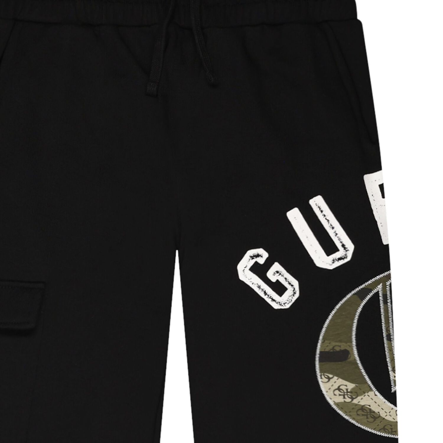 Boys Black Logo Joggers, 1, hi-res