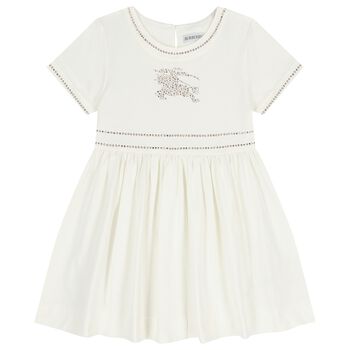 Girls Ivory Crystal EKD Dress