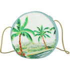 Girls Green & White Floral Bag, 1, hi-res