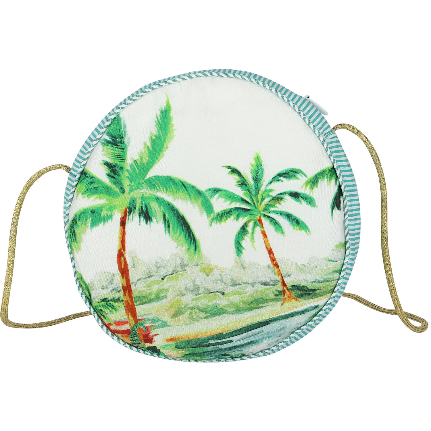 Girls Green & White Floral Bag, 1, hi-res