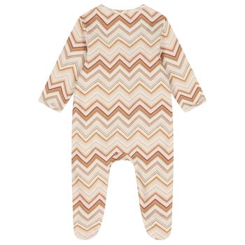 Multi-Coloured Zig Zag Babygrow