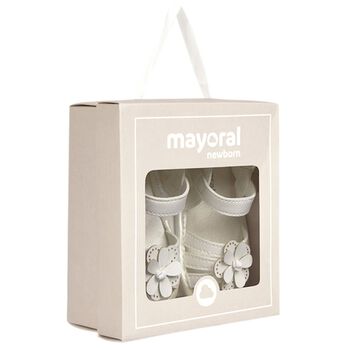 Baby Girls Ivory Flower Sandals
