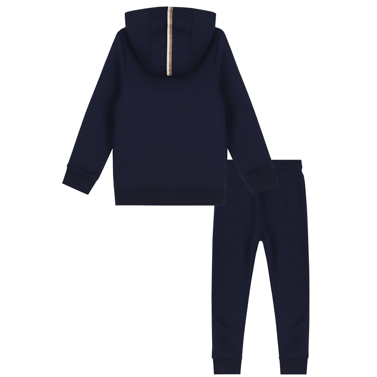 Boys Navy Blue Logo Tracksuit, 2, hi-res
