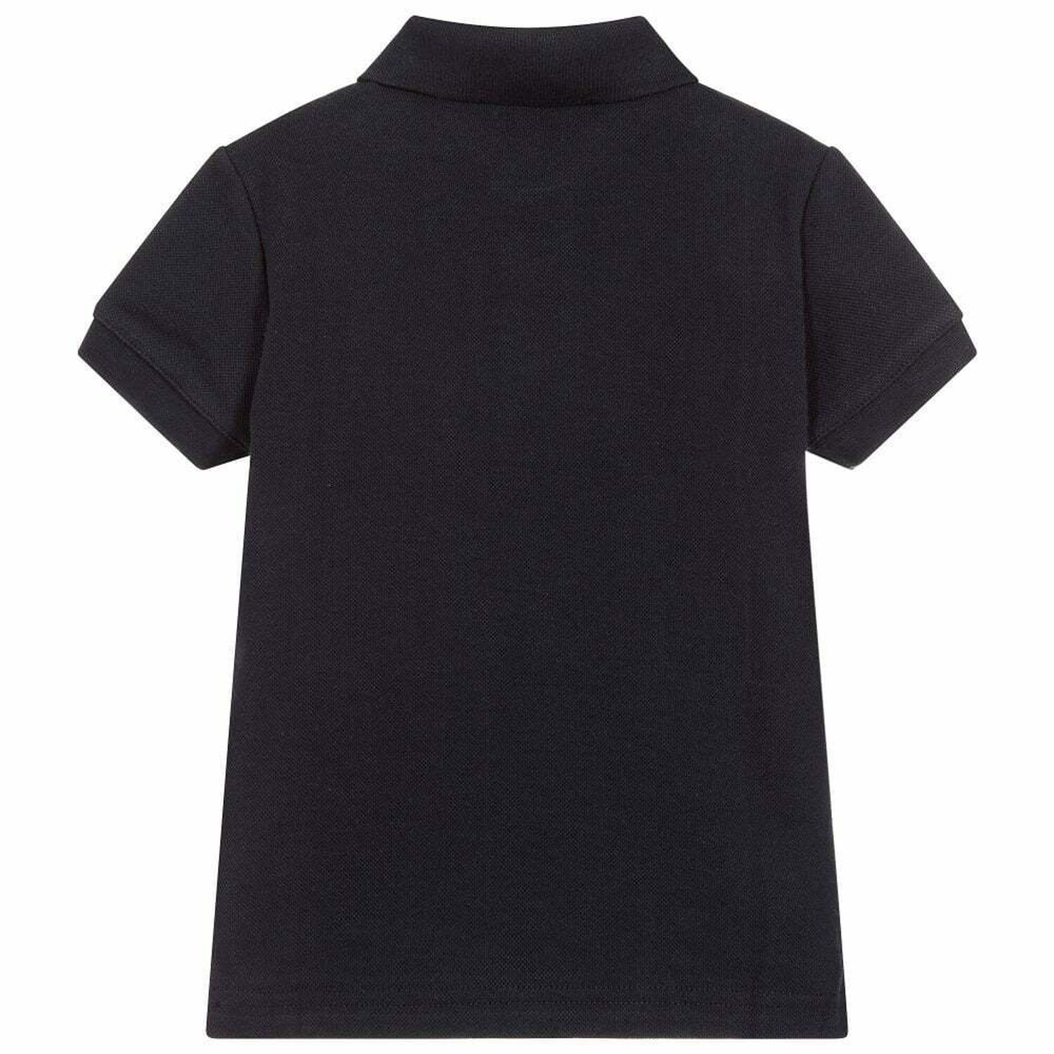 Boys Navy Logo Polo Shirt, 2, hi-res