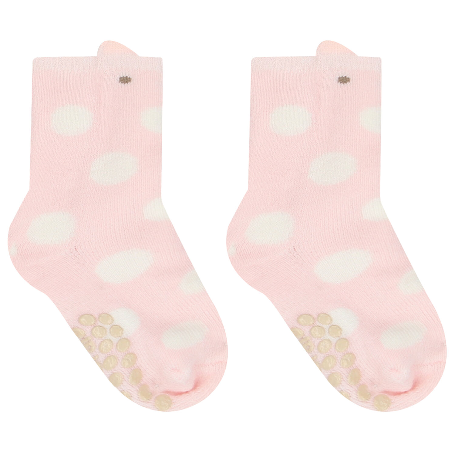 Baby Girls Pink & Ivory Socks, 2, hi-res