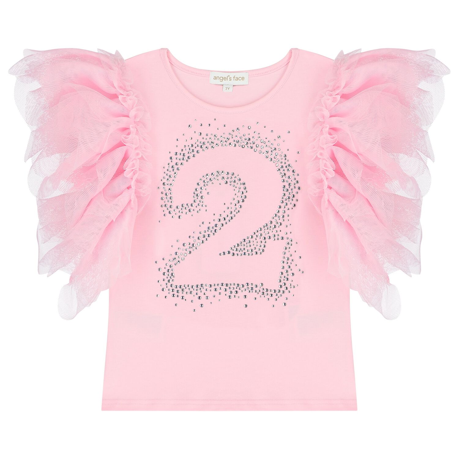 Girls Pink 2nd Birthday T-Shirt, 1, hi-res