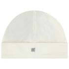 Ivory & Gold Logo Baby Hat, 1, hi-res