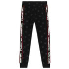 Boys Black Logo Joggers, 1, hi-res