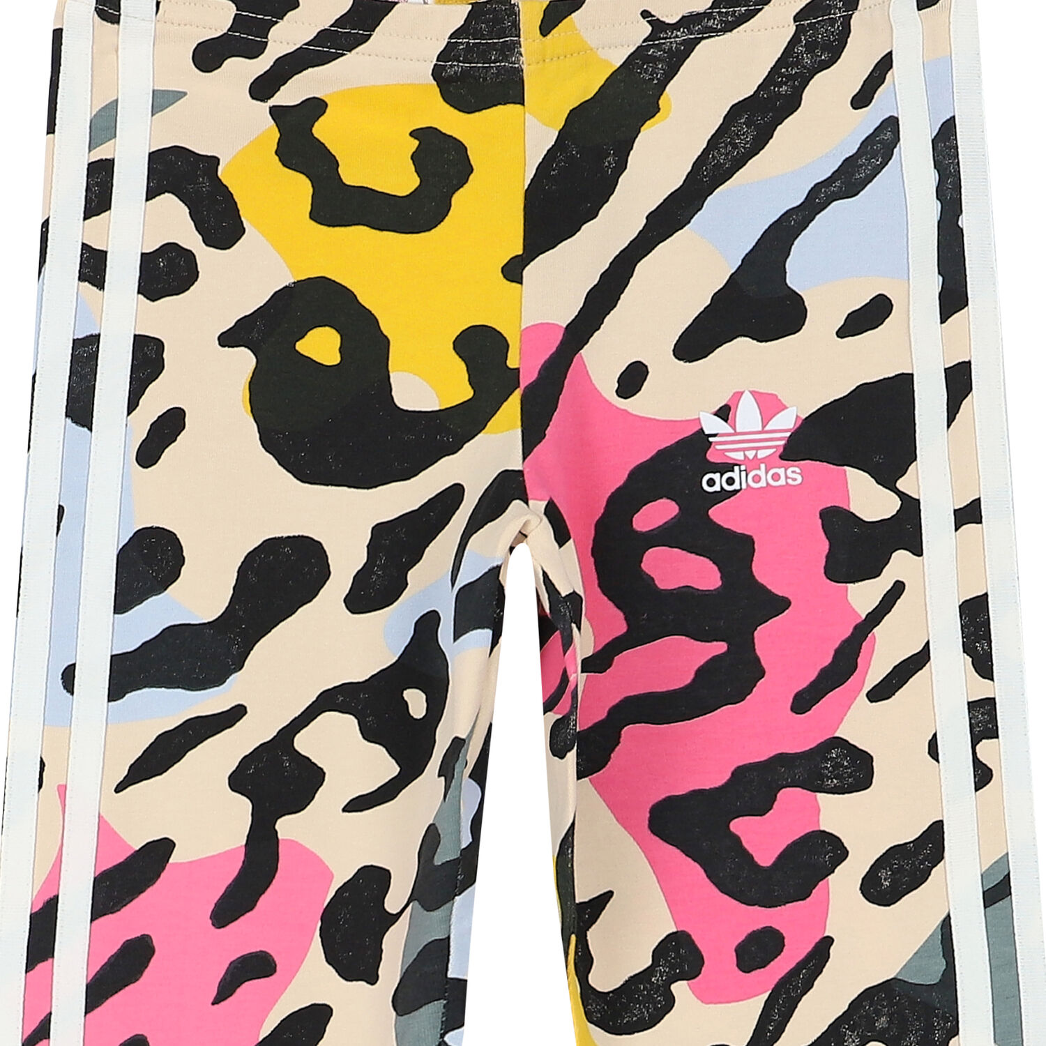 Girls Ivory Animal Print Leggings, 1, hi-res