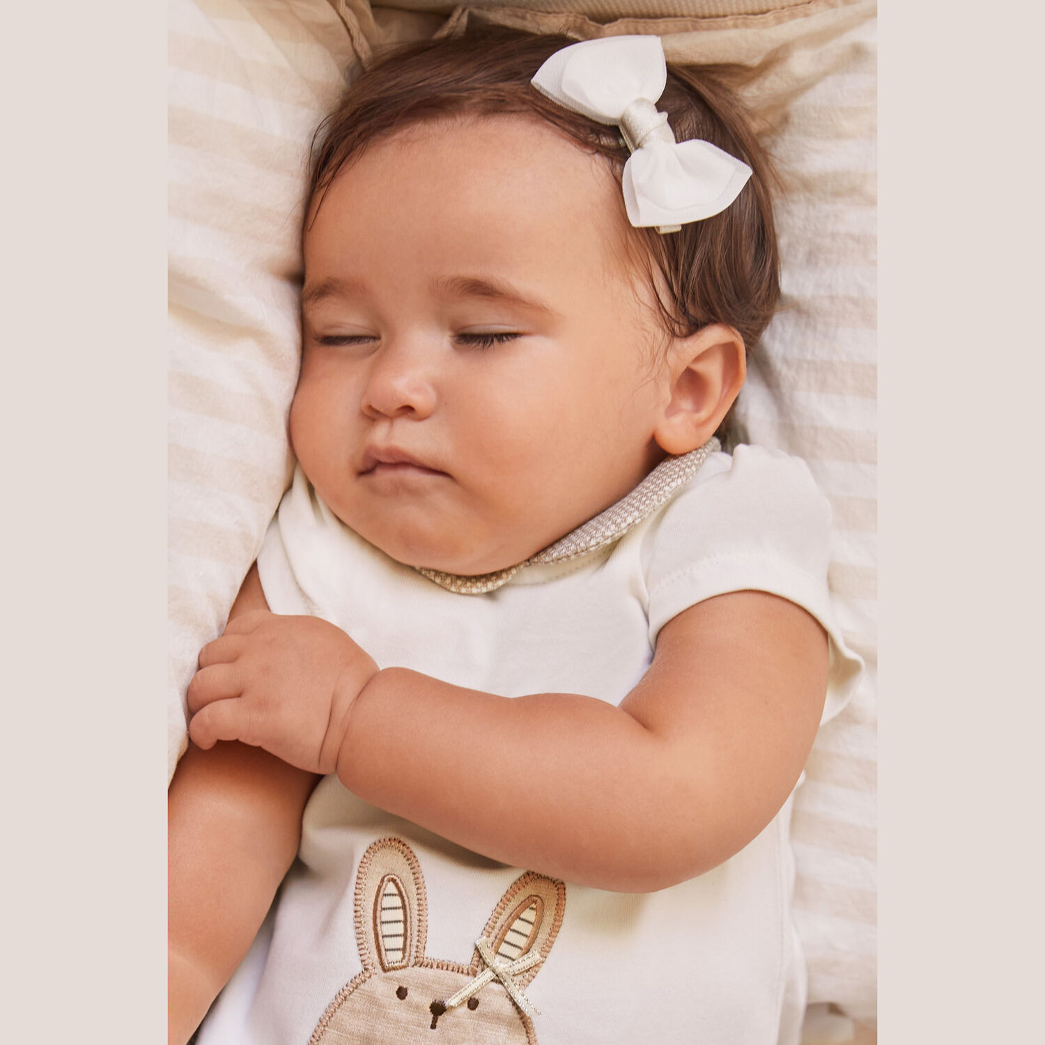 Younger Girls Gold Flower Headband & Bow Hair Clip Set, 1, hi-res