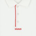 Boys White Logo Polo Shirt, 2, hi-res