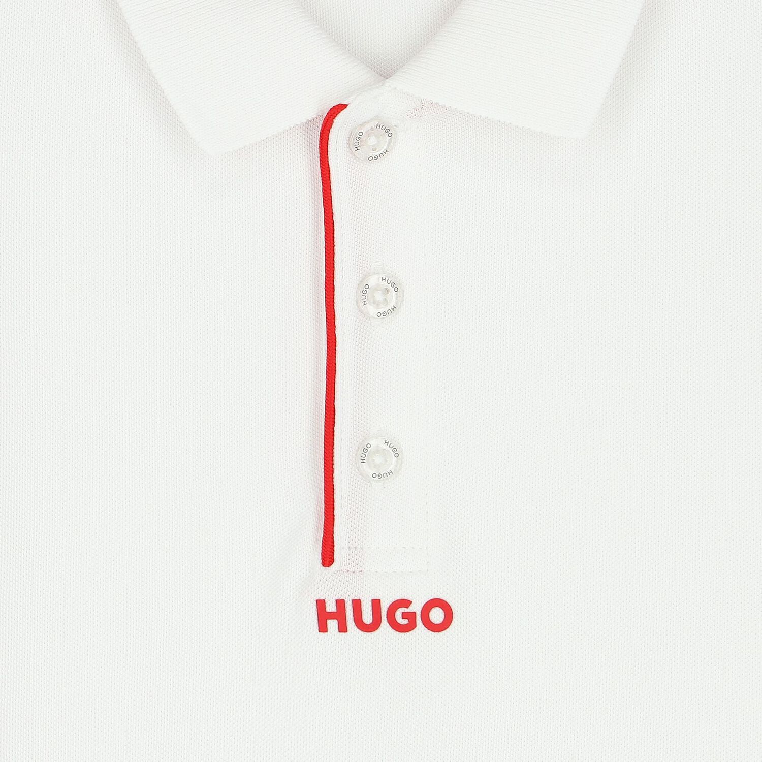Boys White Logo Polo Shirt, 2, hi-res image number null