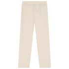 Girls Beige Hooded Tracksuit, 1, hi-res