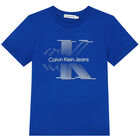 Boys Blue Logo T-Shirt, 2, hi-res