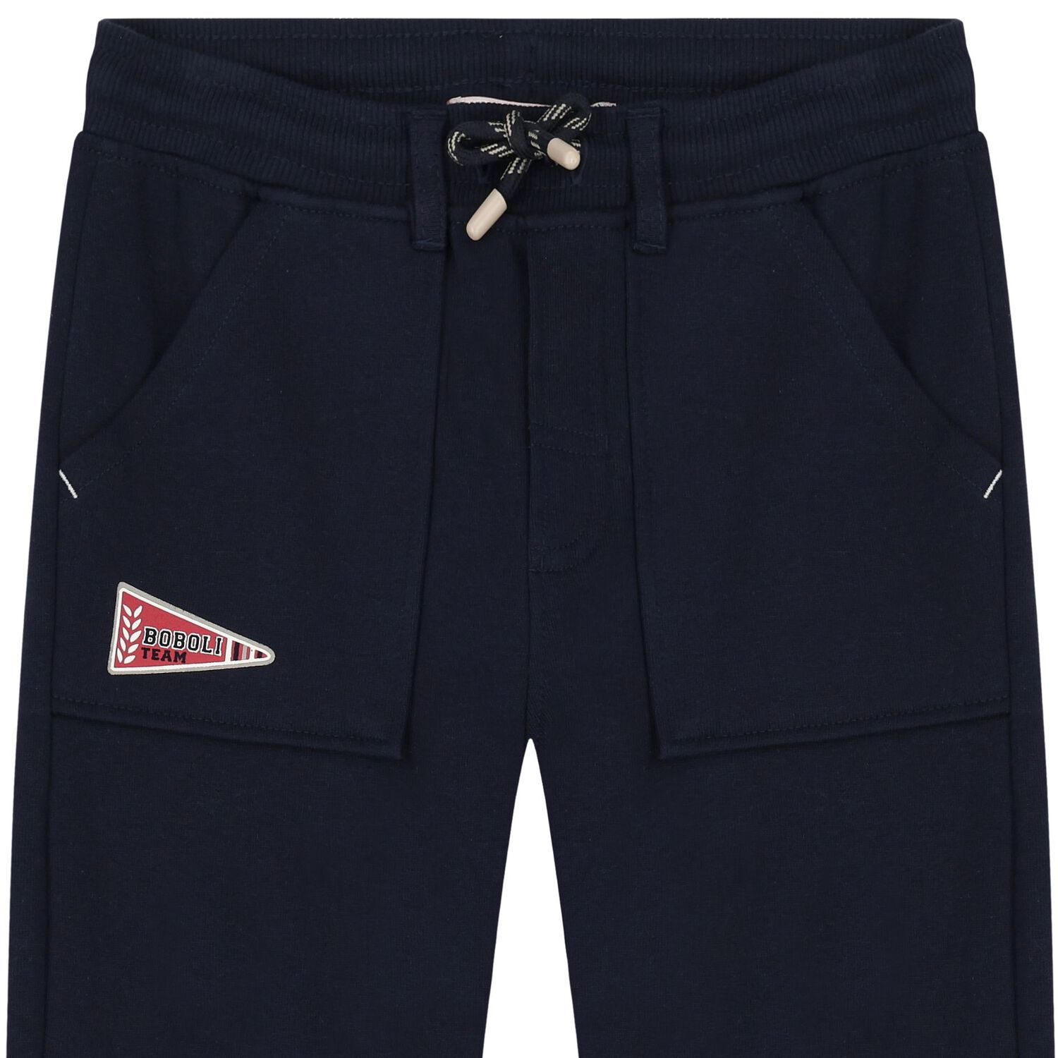 Boys Navy Blue Logo Joggers, 1, hi-res