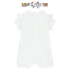 White Teddy Bear Logo Baby Romper Set, 2, hi-res