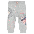 Younger Girls Grey Logo Joggers, 1, hi-res