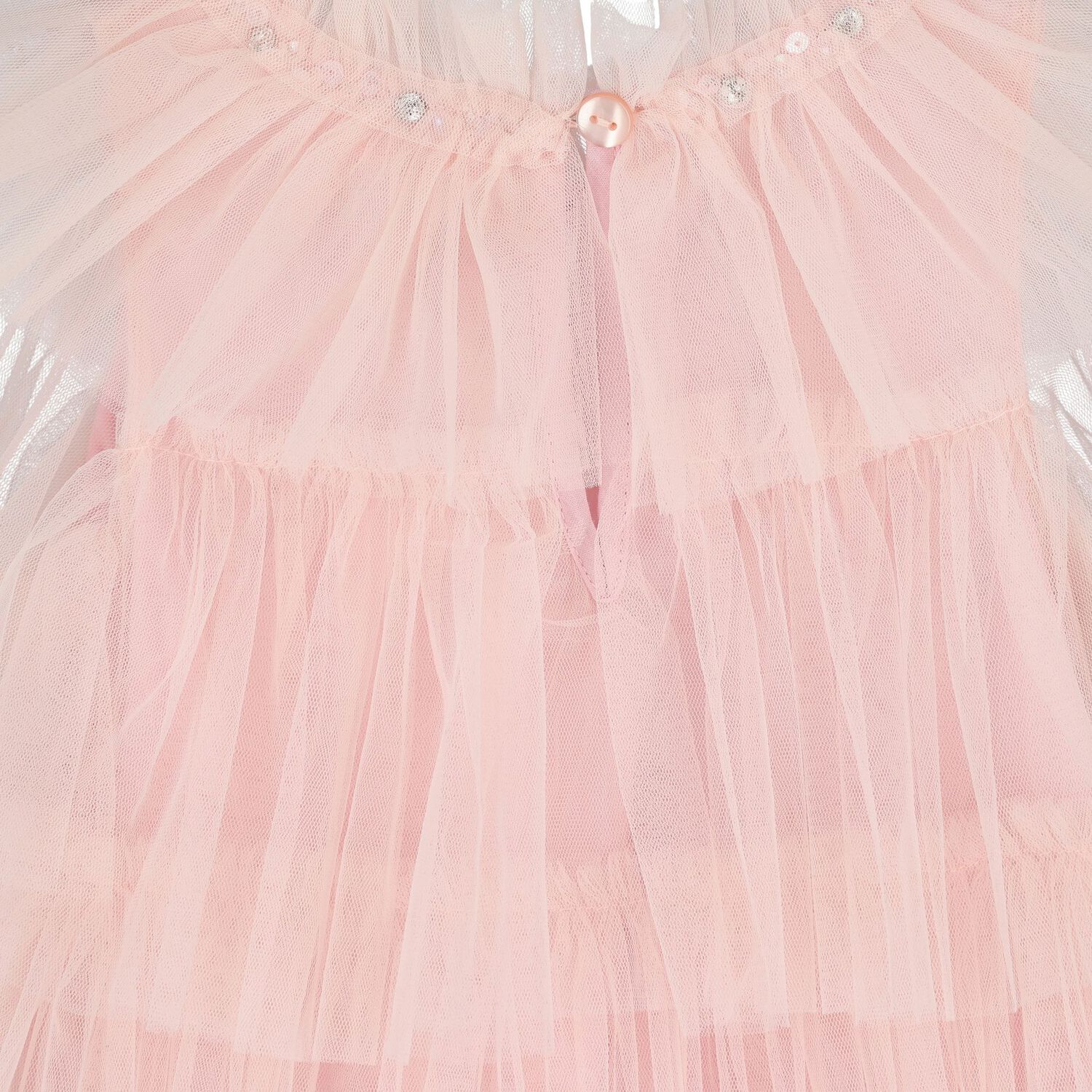 Baby Girls Pink Layered Tulle Dress Set, 1, hi-res