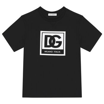 Boys Black Logo T-Shirt